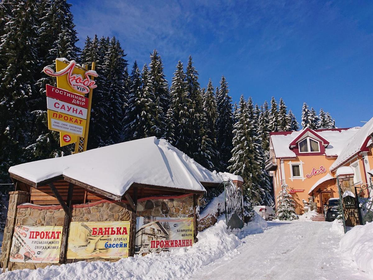 Hotel Любе Yablunytsya Exterior foto